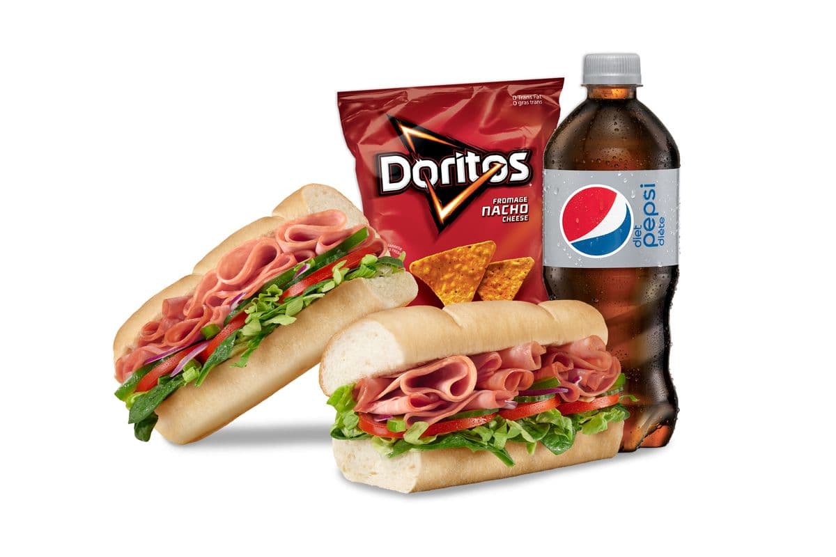 Combo combiné de viandes froides 12" / Footlong Cold Cut Combo Sub Combo (870-1160 Cals)
