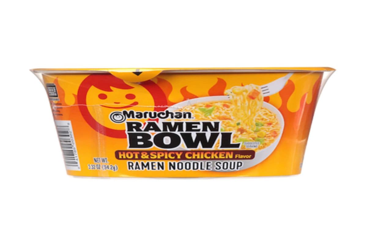 Maruchan ramen bowl hot and spicy chicken