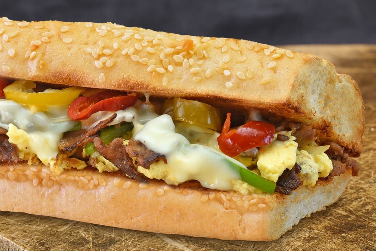 9" Regular Steak & Eggs Sub