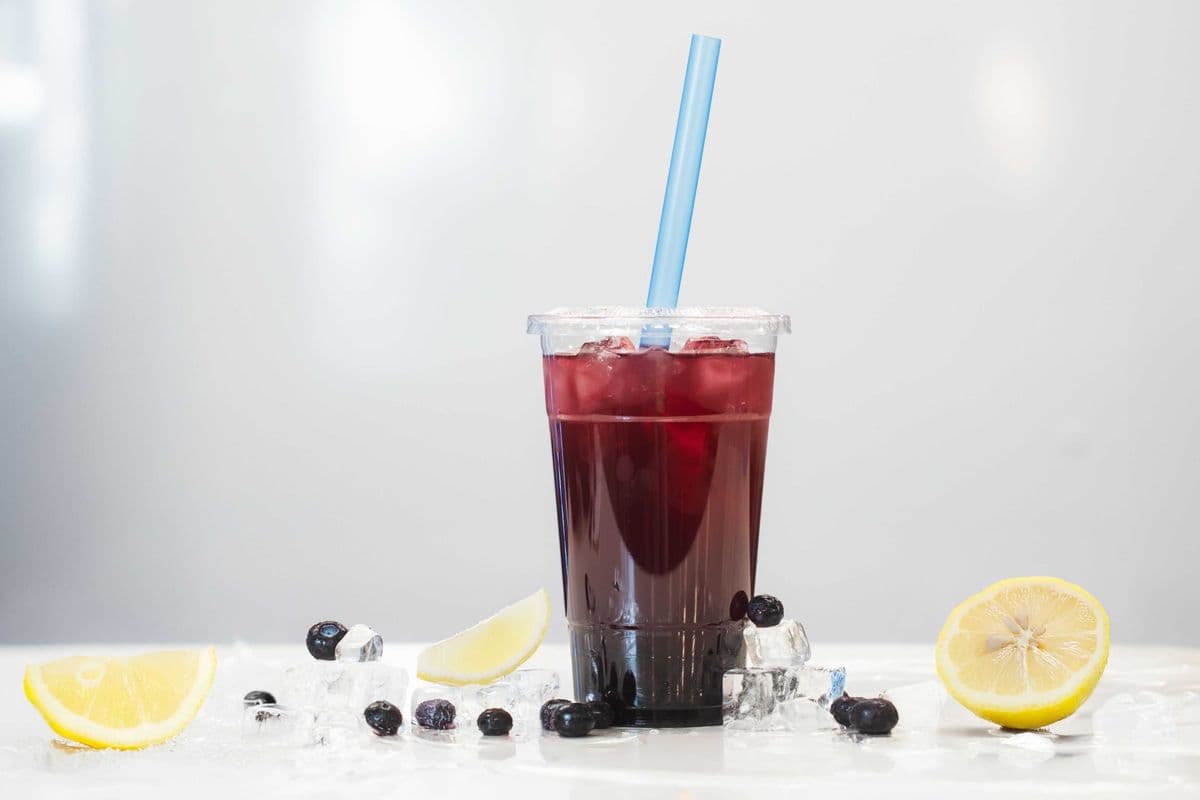 Mint and Blueberry Yuzu Tea