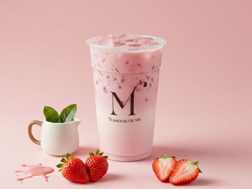 (M) A03-Strawberry Jasmin Milk Tea
