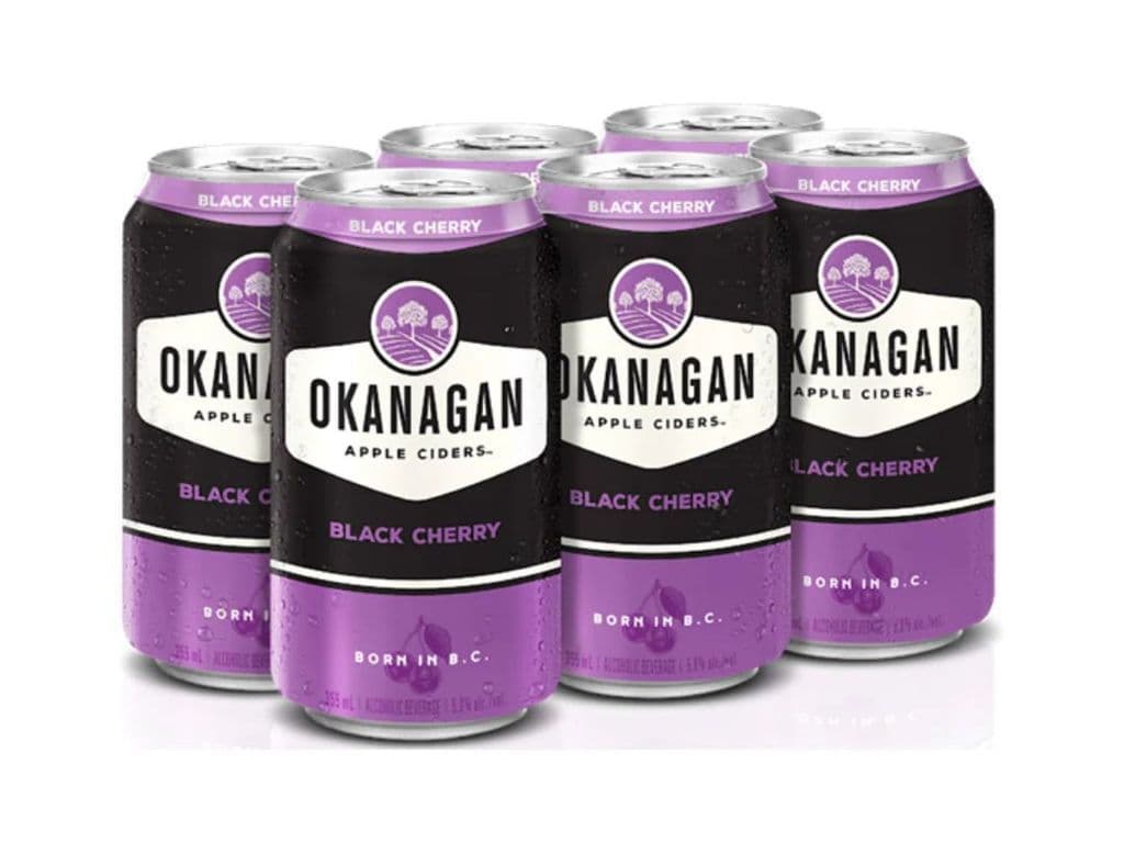 Okanagan Black Cherry Hard Cider Cans (355 ml x 6 ct)