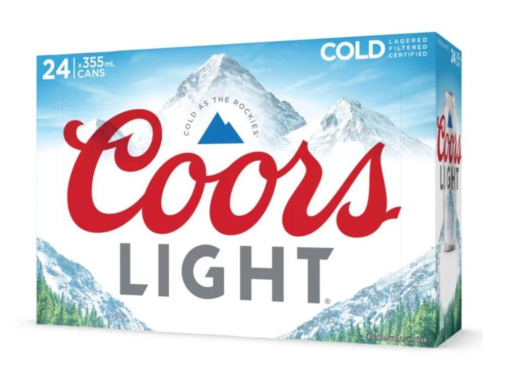 Coors Light Lager Cans (355 ml x 24 ct)