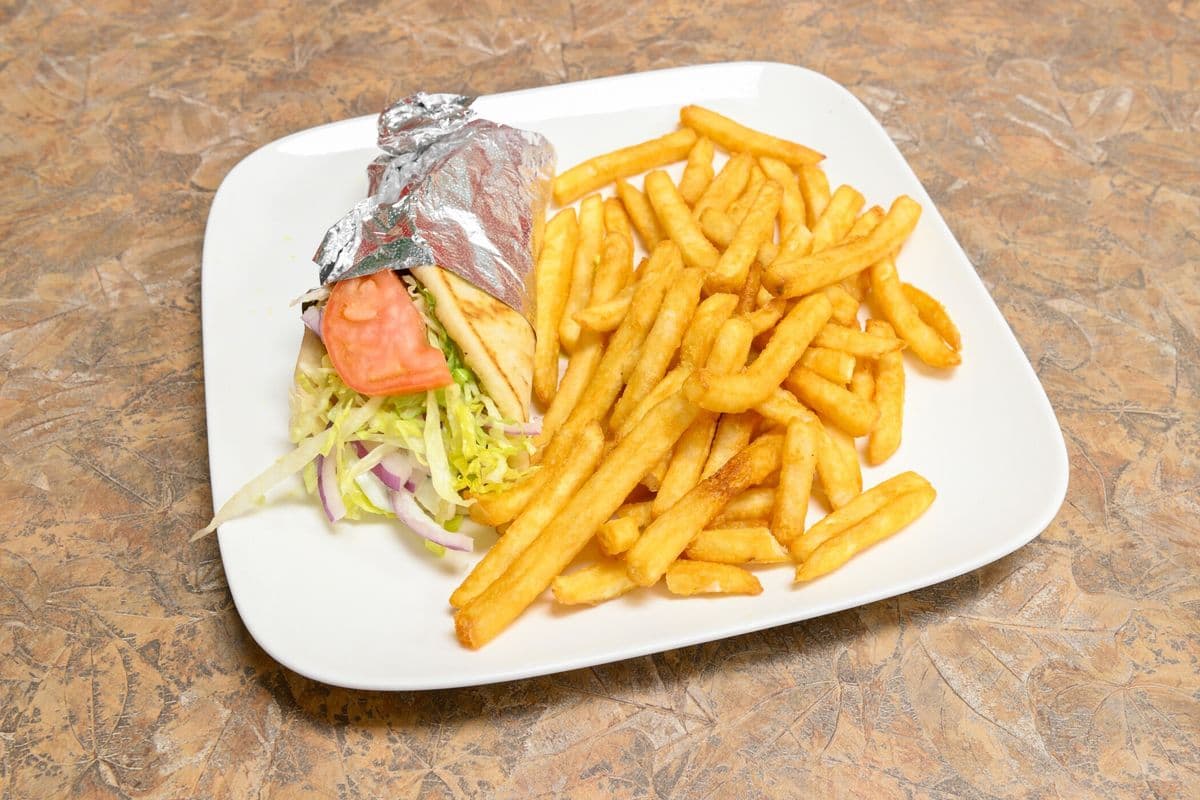 Assiette pita poulet