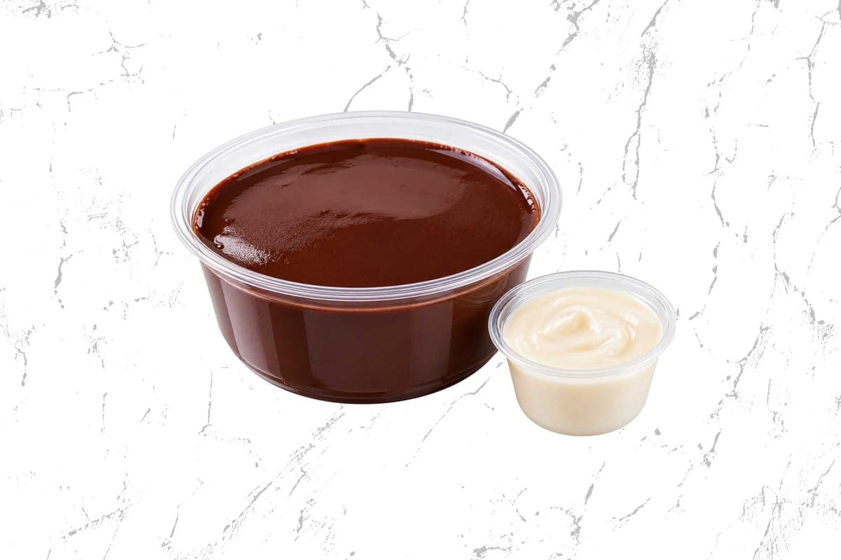 Chocolate pudding with creamy sweet cheese saude 12-OZ portion