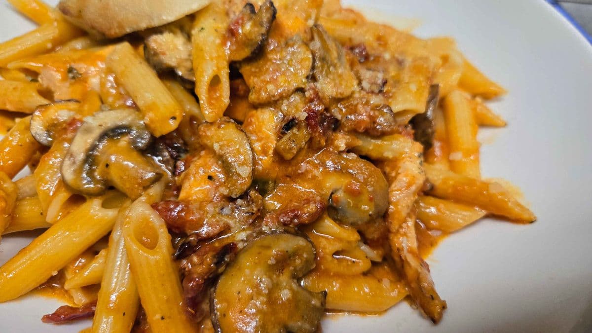 Mushroom Chicken Penne
