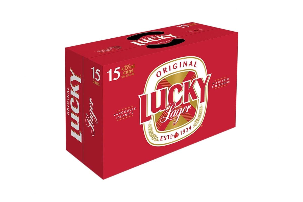 Lucky Lager (15 can) (15 x 355 ml)