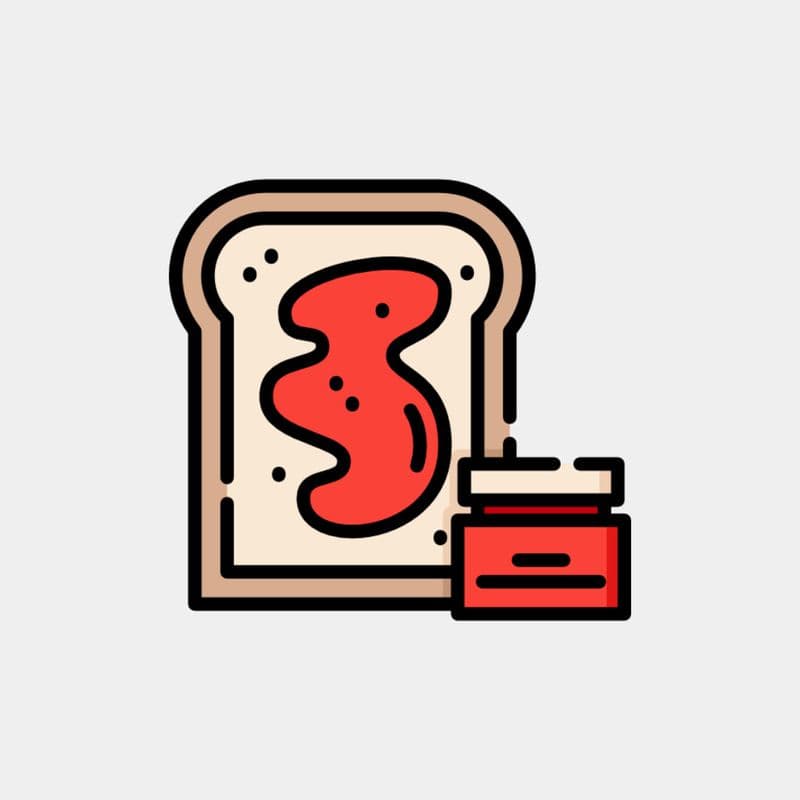 White Toast and Jam