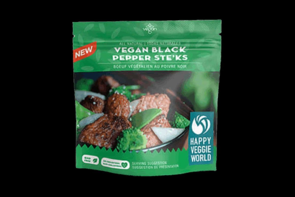 Happy Veggie World - Black Pepper Ste'ks
