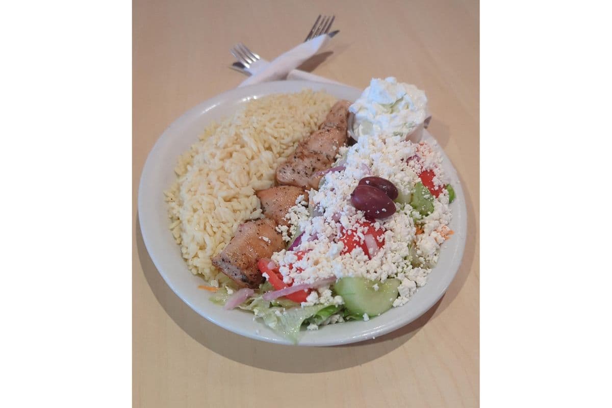 Chicken Souvlaki Dinner