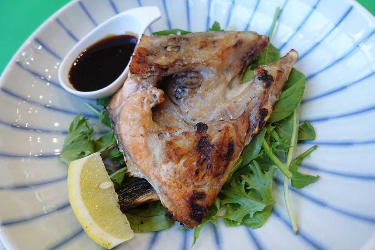 Grilled Salmon Head