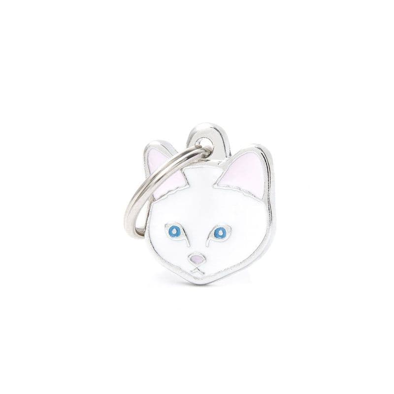 MyFamily White European Shorthair Engraved Tag