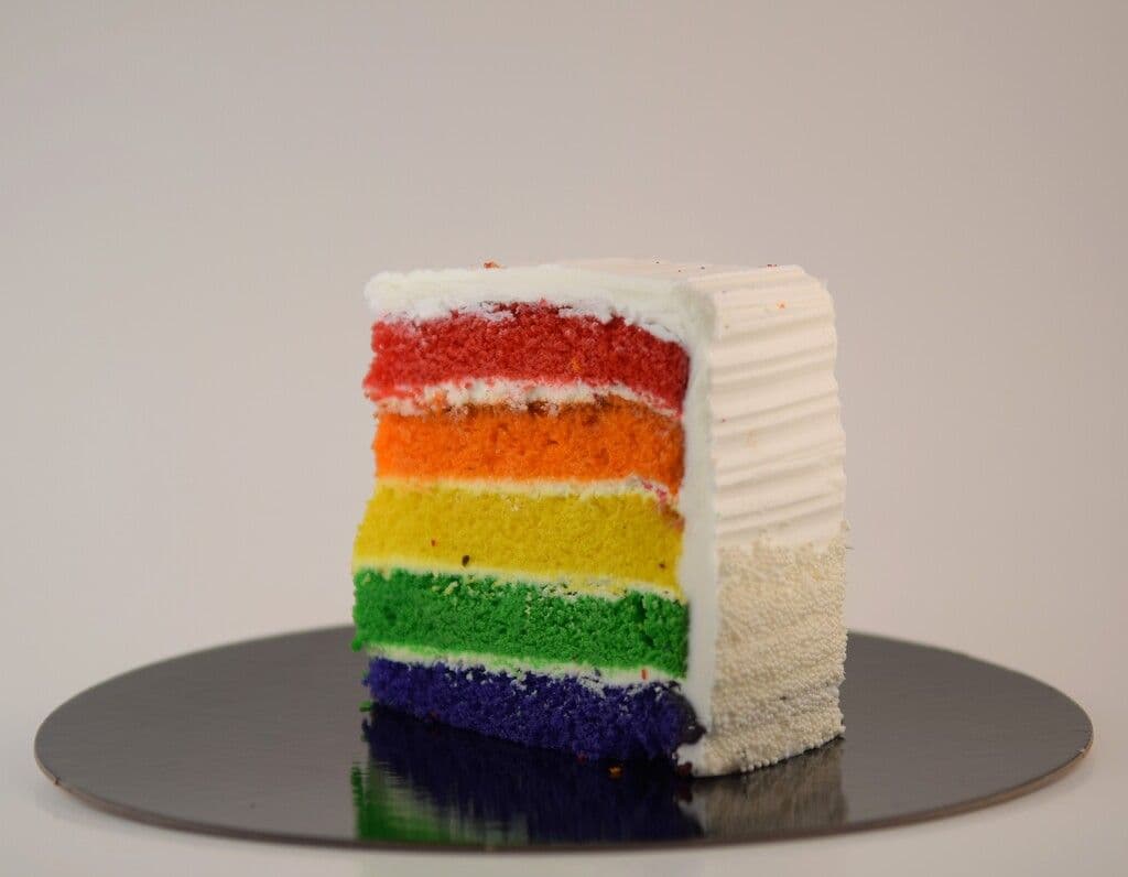 RAINBOW CAKE SLICE