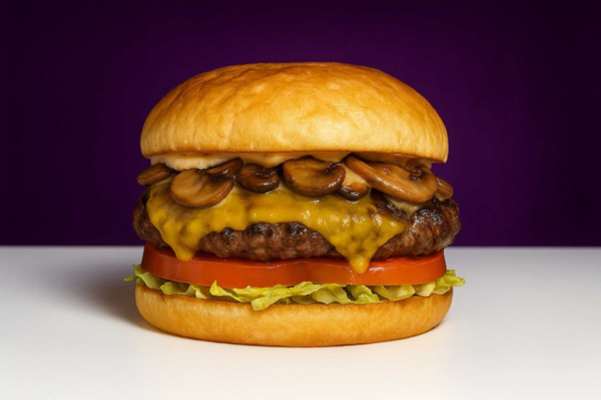 Mushroom Melt Burger