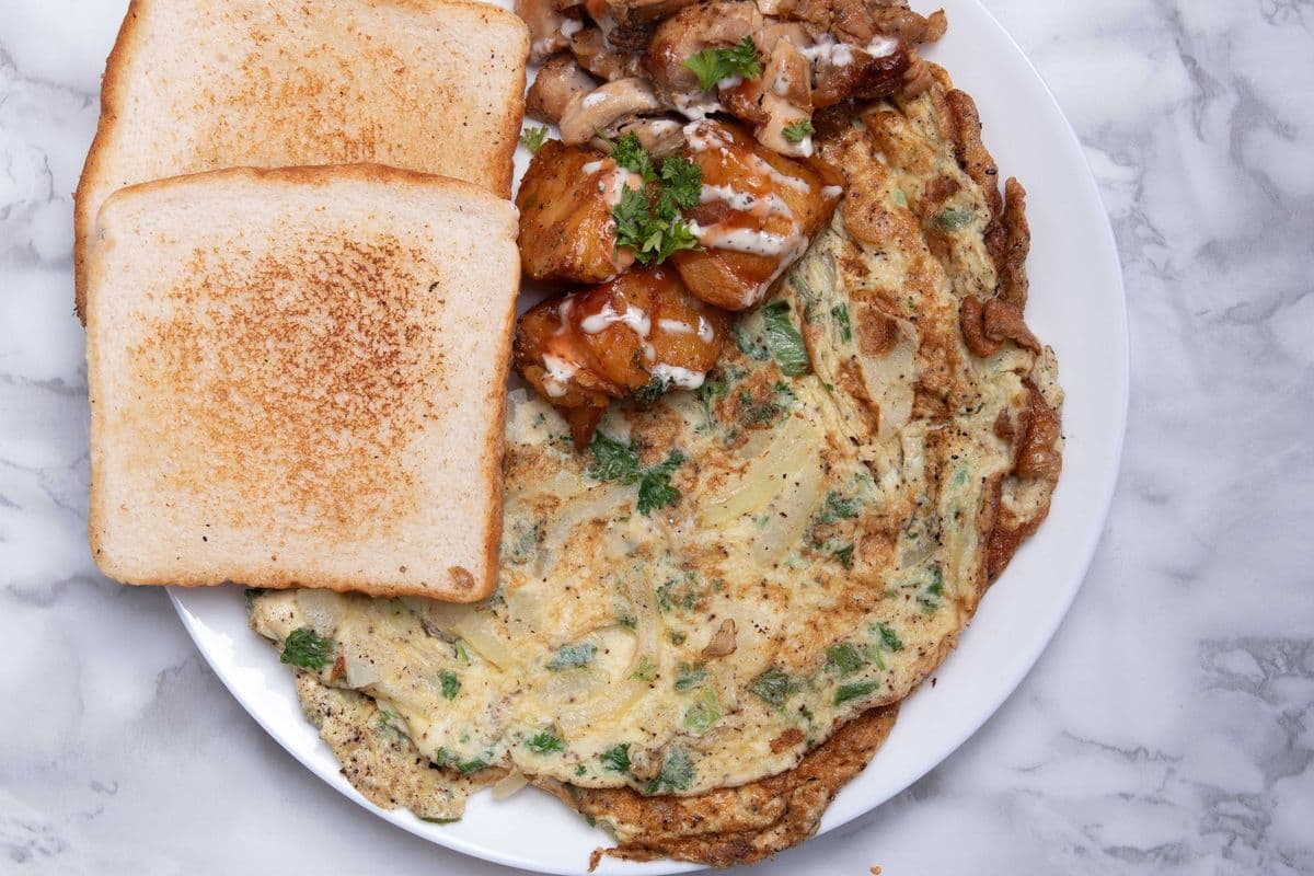 Omelette Sandwich (2 Eggs)