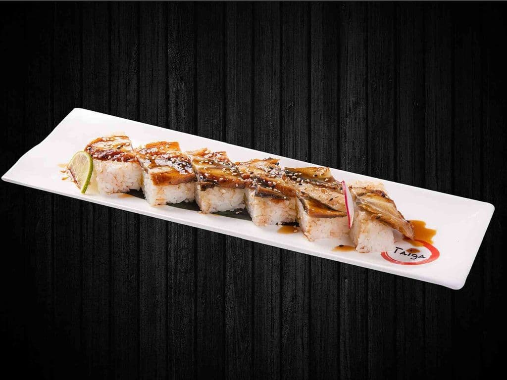 Pressed BBQ Eel Sushi