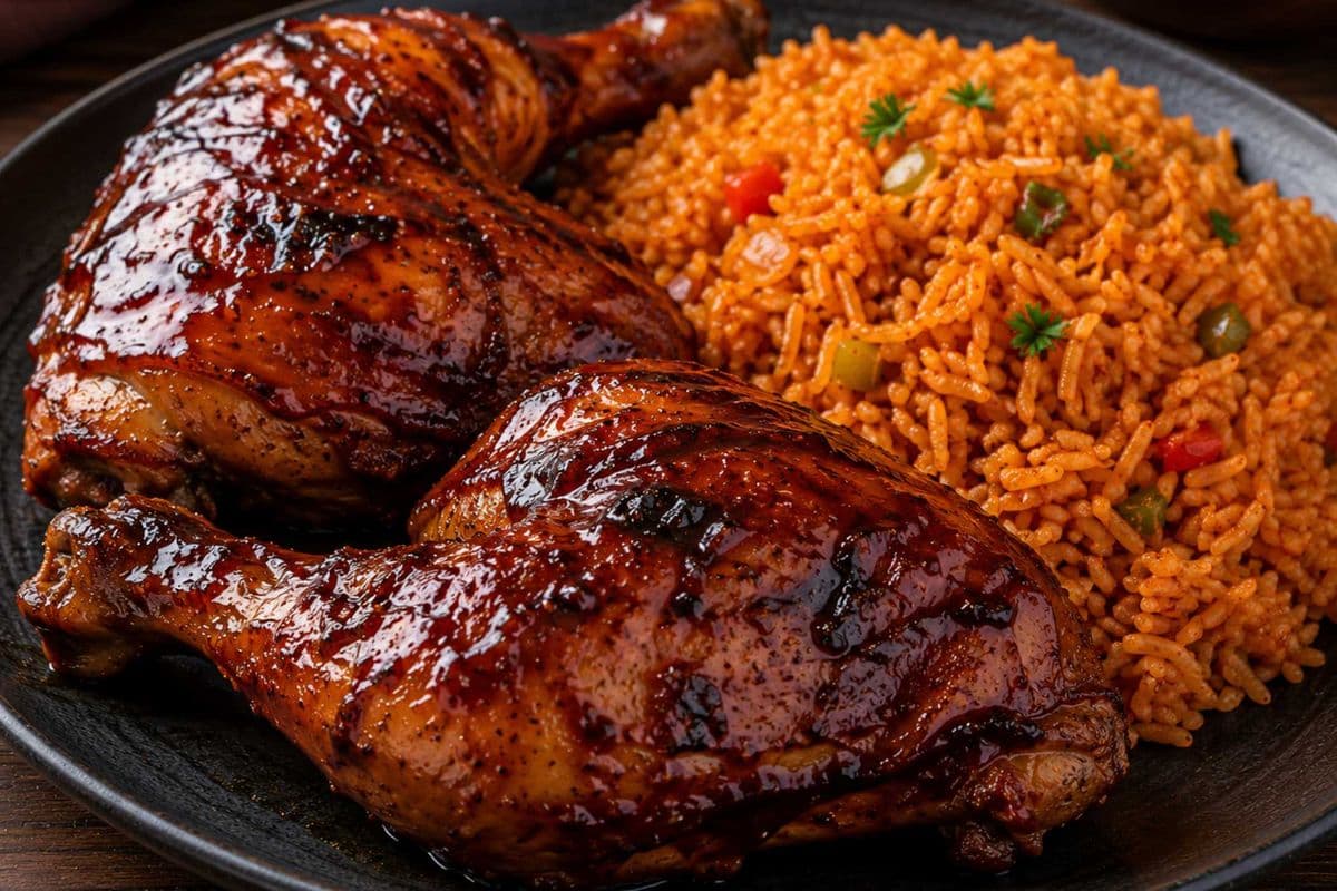 Double Quarter Chicken & Rice