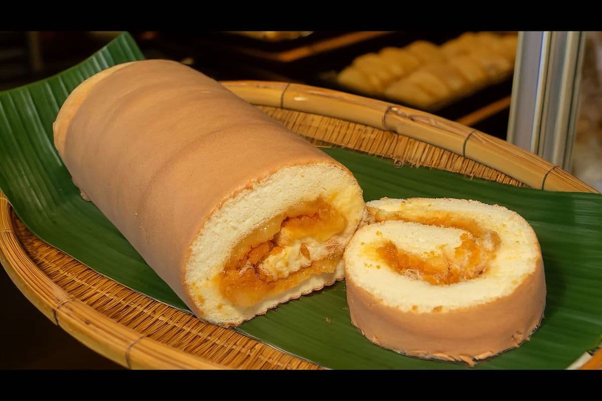 Salted Egg Sponge Cake - Roll