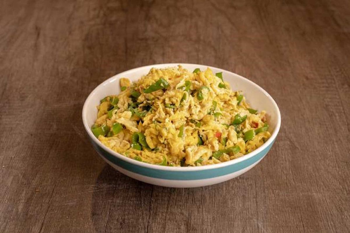 Stir Fried Egg with Green Pepper 香辣炒蛋
