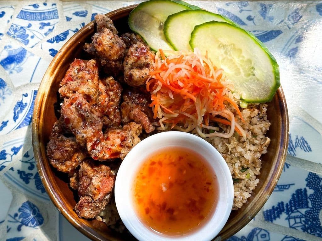 Fried Chicken Fried Rice Plate