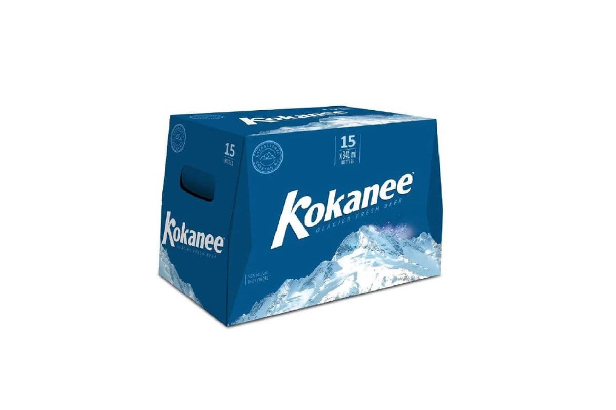 Kokanee Glacier Fresh Beer 15 Bottles (15 x 341ml)