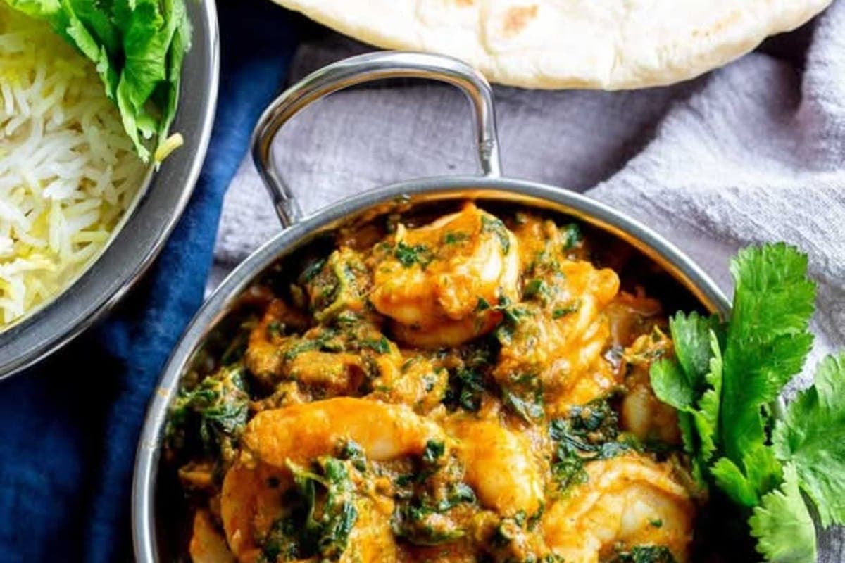 Saag aux Crevettes / Shrimps Saag