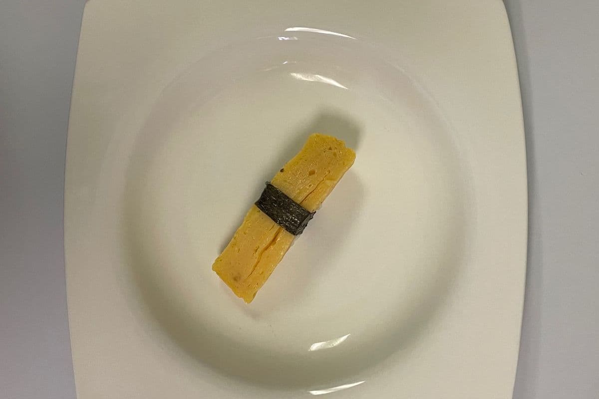 21. Egg (Tamago) Sushi (1 Pc))