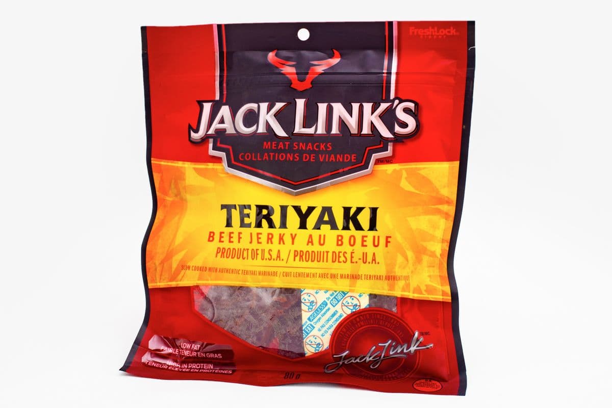 Jack Link's Teriyaki Beef Jerky Meat Snacks (80 g)