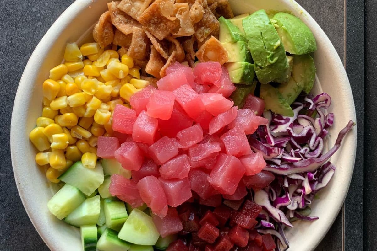 Ahi Honey Tuna Poke Bowl