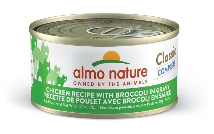 Almo Nature Classic Complete Cat Food - Chicken Recipe With Brocoli In Gravy 70g