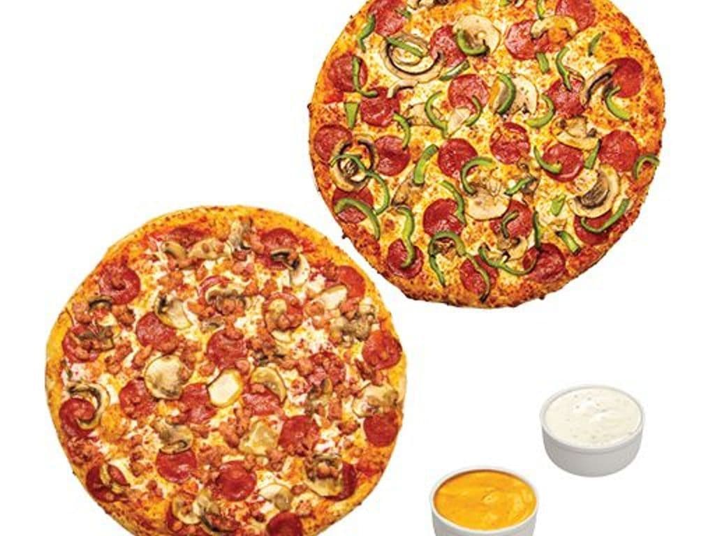 2 Medium Pizzas