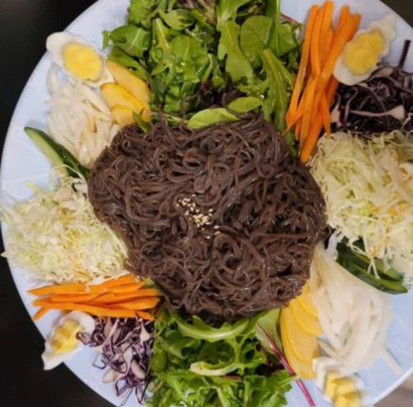 Spicy Buckwheat Noodles (쟁반 막국수)