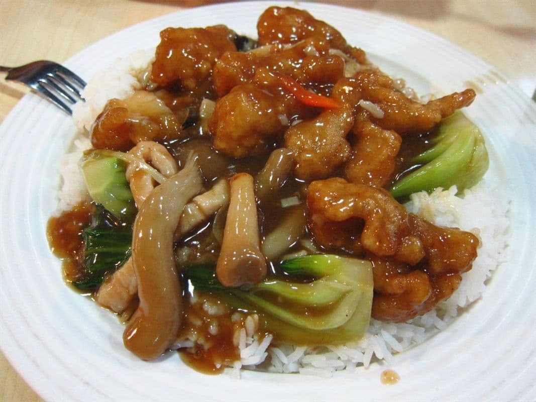 43. Cod Filet with Vegetables on Rice