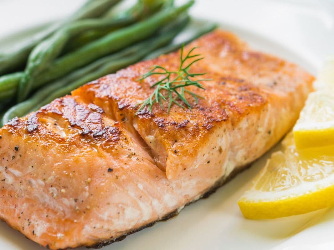 Grilled Salmon Fillet.