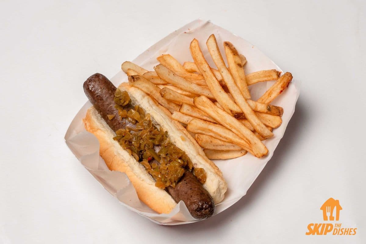 Boerie Roll and Fries