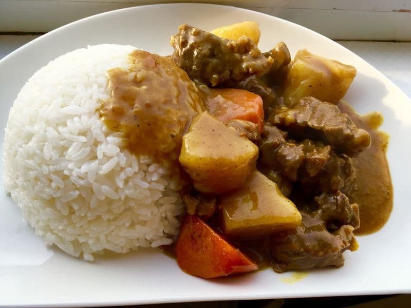 53. Beef Brisket in Curry Sauce on Rice