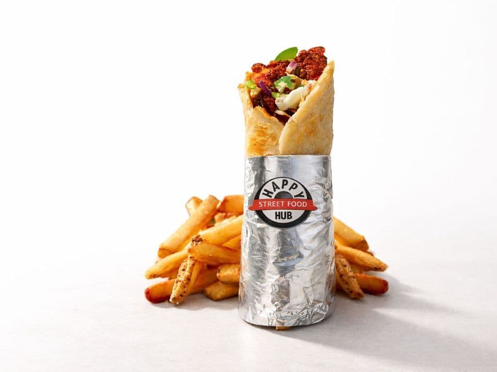 Chili Chicken Kathi Roll