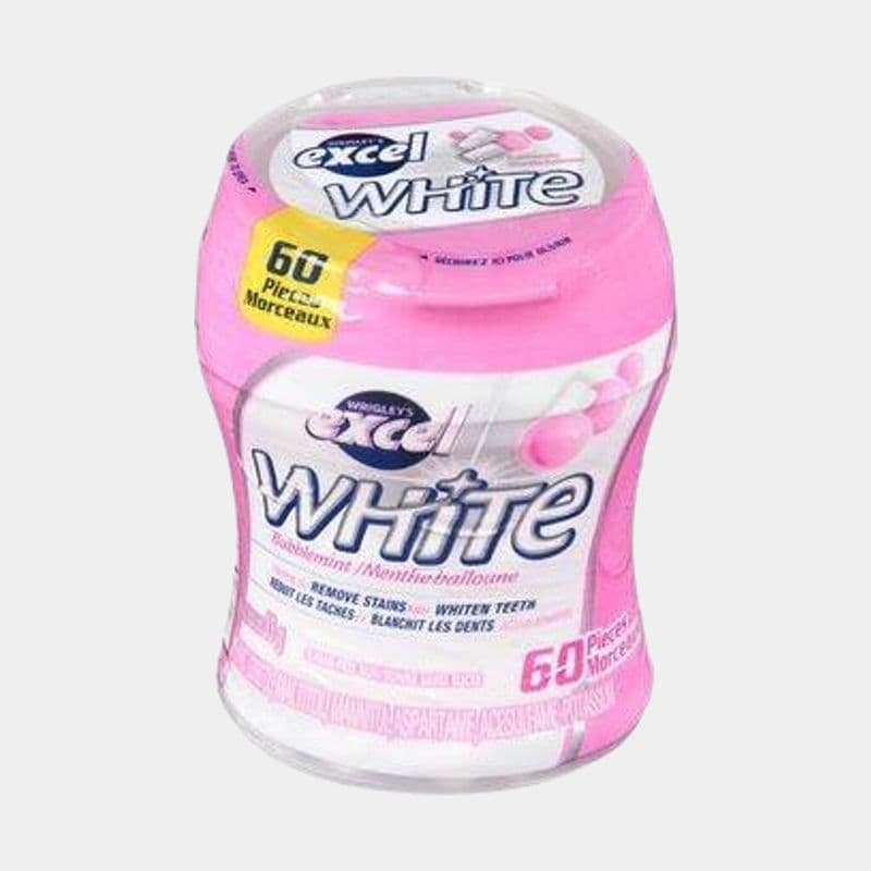 Wrigley's Excel White Bubblemint Gums (60 Units)