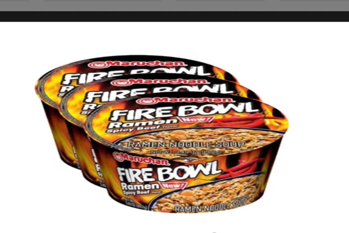 Maruchan fire bowl ramen spicy beef