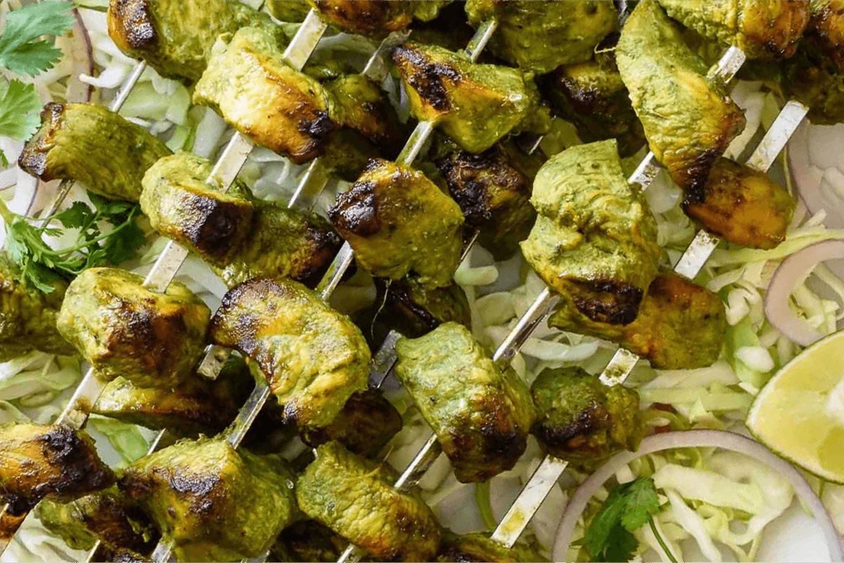 Hariyali Chicken Kebab ( 4 Sticks)