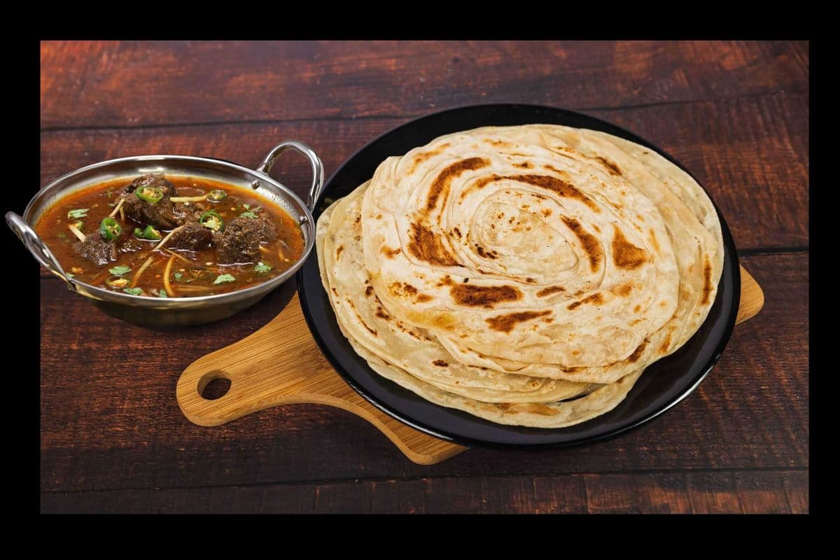 Kerala Porotta with Beef and Masala