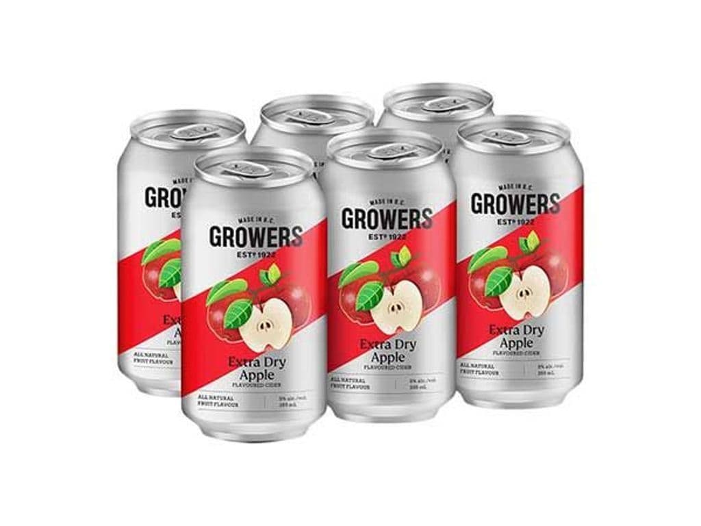 Growers Ex Dry Apple Cans (355 ml x 6 ct)