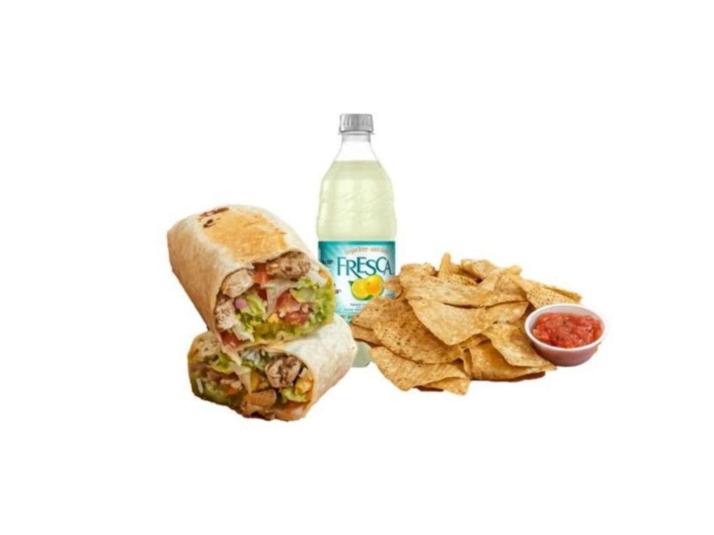 Special Jax Chicken Burrito Meal