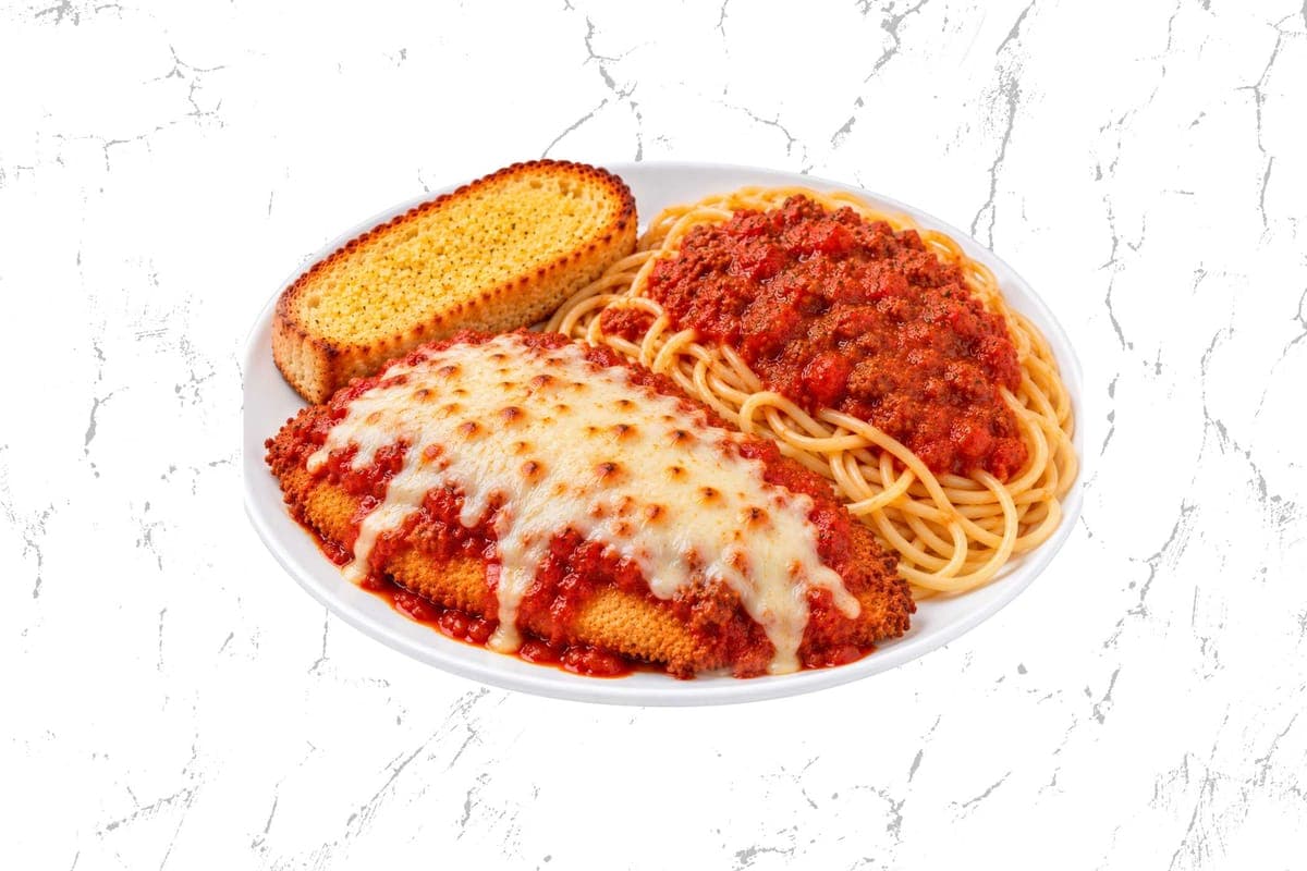 Chicken Parmesan Pasta/ Garlic Bread