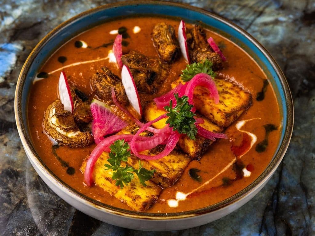 Kolhapuri Paneer and Mushroom (GF/NF)