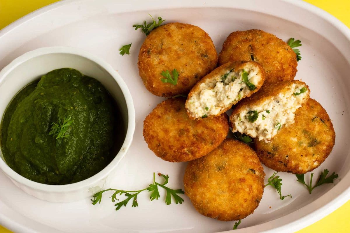 Dahi Kebabs and Fries (Vegetarian)