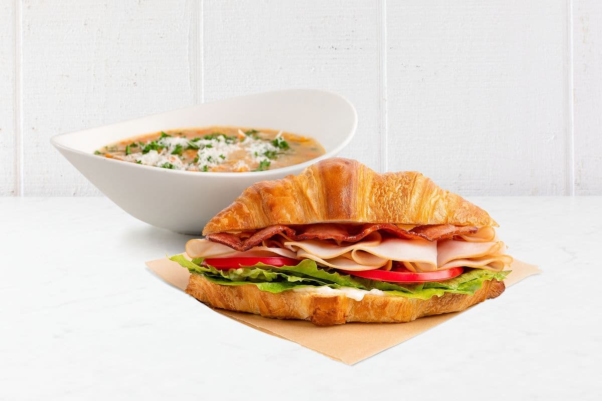 Croissant Sandwich + Soup Combo