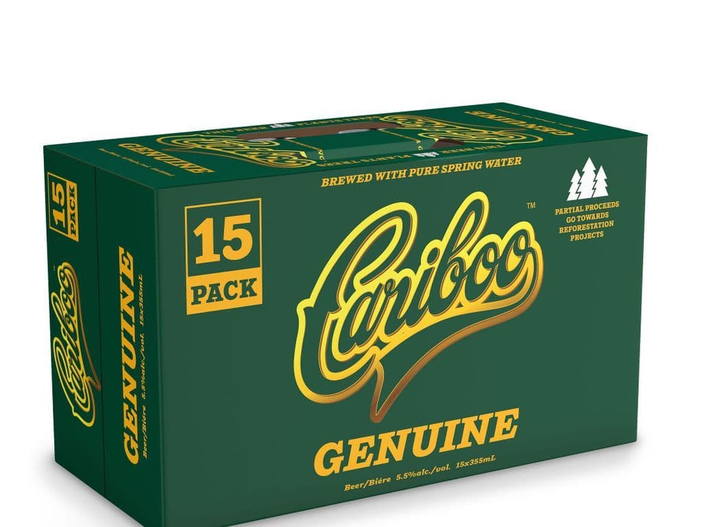 Cariboo Genuine Draft Lager Cans 355ml (15 Pack)