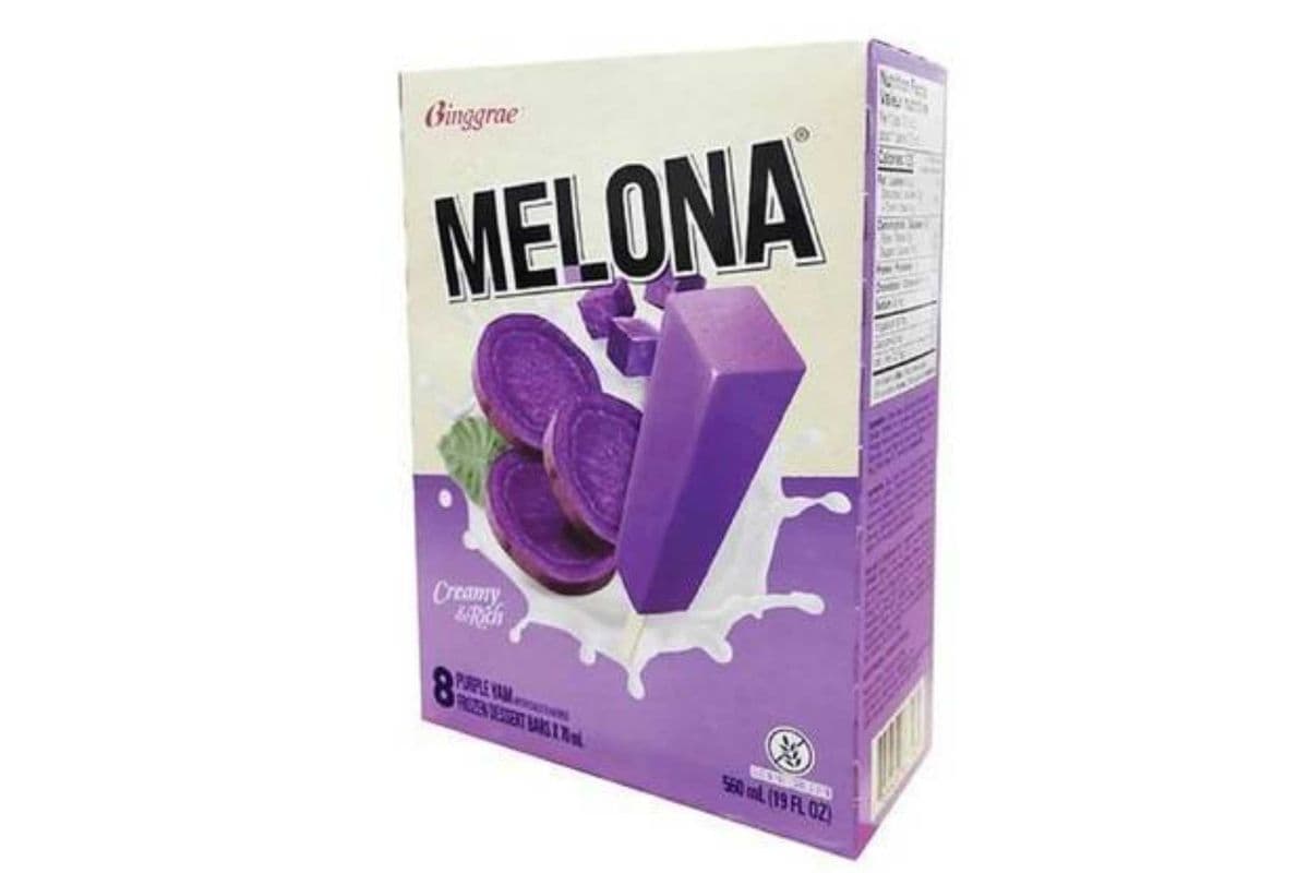 Melona · Purple Yam Flavoured Ice-Lolly (8 x 70ml)