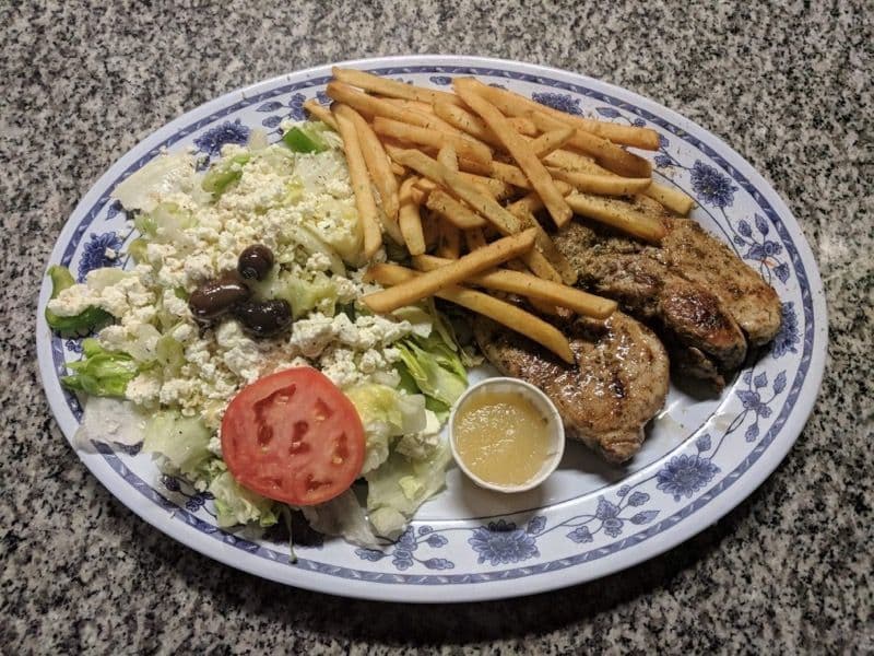 Double Pork Chop Dinner